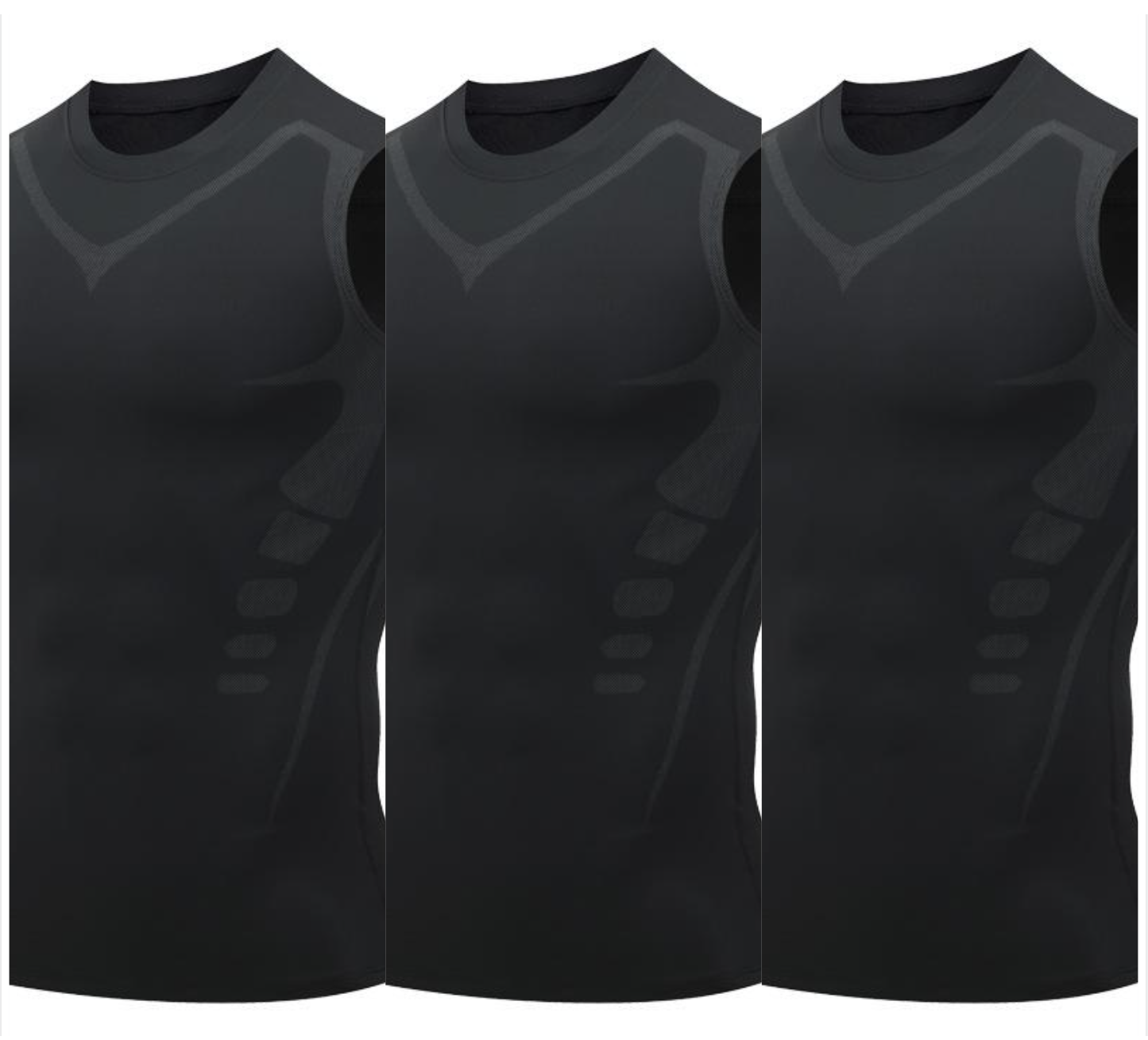 Ionic Shaping Vest – Cooling compression, smooths belly & love handles. Invisible under shirts. Feel confident again! 💪✨