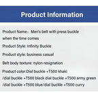 🎅🎄Christmas Early Sale 40% OFF🎄Men's Canvas Nylon Smooth Buckle Alloy Belt