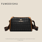 Fashion Diamond Pattern Large Capacity 3-Layer Crossbody Bag