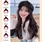 Versatile Beret Wig Set with Long Curly Hair（Great Sale⛄BUY 2 Get 10% OFF + Freeshipping）