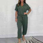 🌷Women’s Short Sleeved Utility Jumpsuit