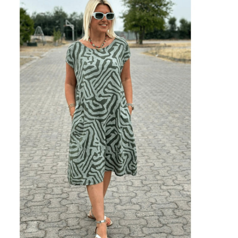 💃2025 New Boho Vintage Casual Printed Dress