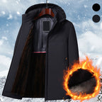 🥰Warm Gift - Men's Warm Thickened Hooded Jacket