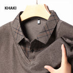 Men's Faux Two-Piece Long Sleeve Top👔