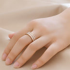 🎅Early Xmas Sales - 50% OFF🎄Light Luxury Niche Titanium Steel Zircon Ring