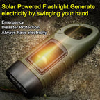 High Brightness Portable Outdoor Solar Powered Flashlight