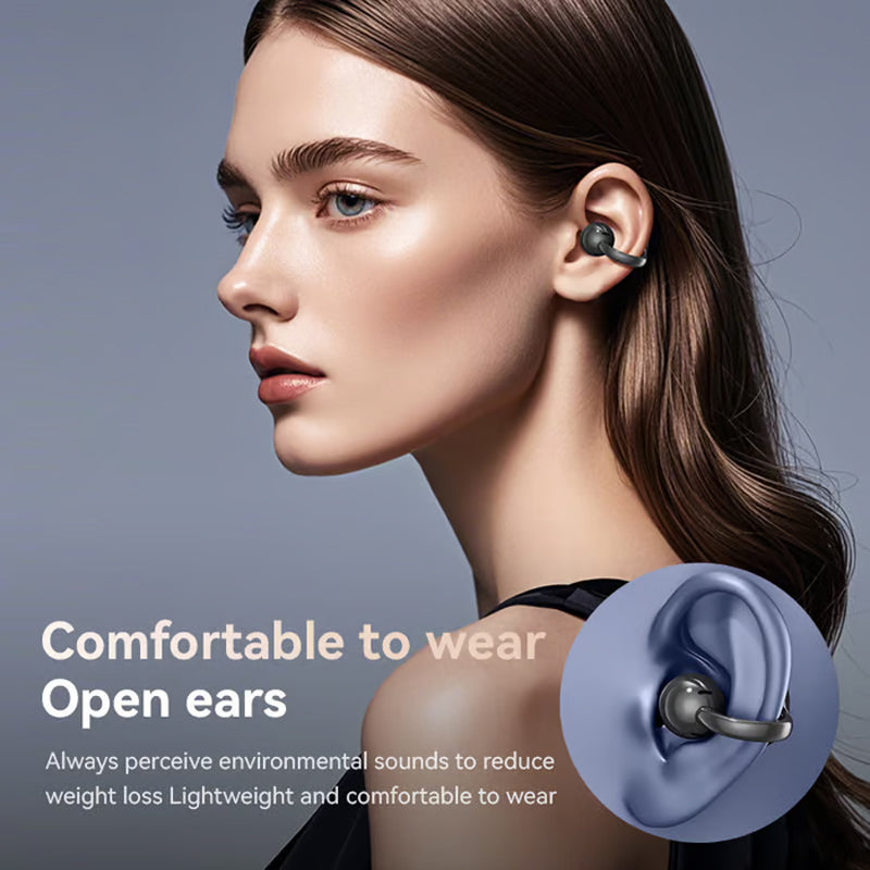 🎧🔥Bluetooth Clip On Earphones - Wireless Freedom Music on the Go Stylish and Convenient