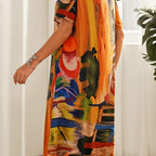 💃Elegant Mulberry Silk Tropical Breeze Dress