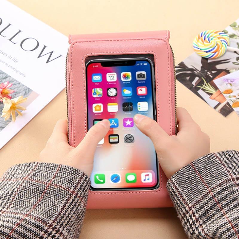 👜 📱 Women's Touch Screen Messenger Bag – Smart Phone Charging, Anti-Theft & Water-Resistant ✨