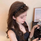 Rhinestone Headband with Teeth for Women