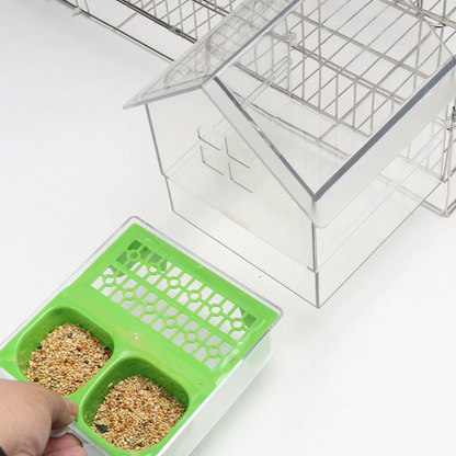 🌟Pull-Out External Parrot Feeder