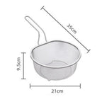 💞 Handheld Steel Sieve – No Rust, No Splatter 🍲