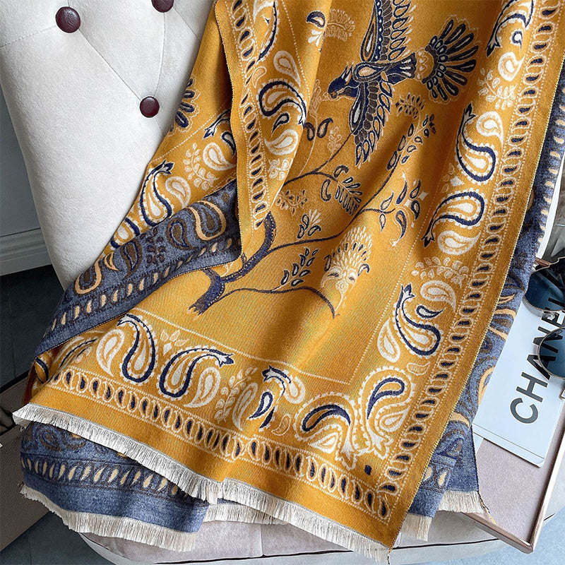 Artistic Patterned Warm Scarf