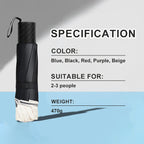 12-Rib Large Foldable Windproof Umbrella