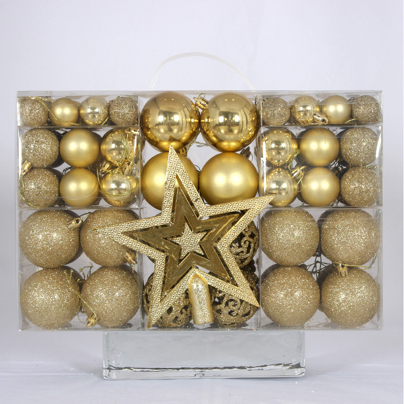 101PCS Christmas Tree Baubles Ornament Set