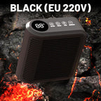 800W Wall Outlet Space Heater - Adjustable Thermostat with 4 Timer Settings & Overheat Protection for Office/Bedroom 🕒🌡️