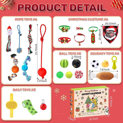 🎄🎁Christmas Countdown Cat & Dog Toys Advent Calendar🐾🥳