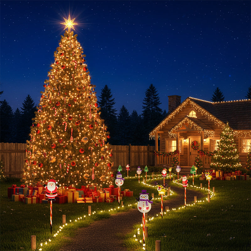 🎄🎁6-Pack Solar Christmas Decorative Lights