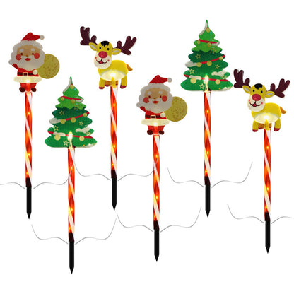 🎄🎁6-Pack Solar Christmas Decorative Lights