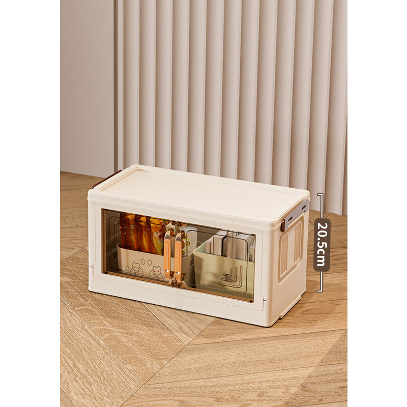 Foldable Storage Box With Lid, 1-5 layers of holders with wheels for kitchen, bedroom, bathroom, warehouse, kitchen, home storage, stackable organizer🗄️