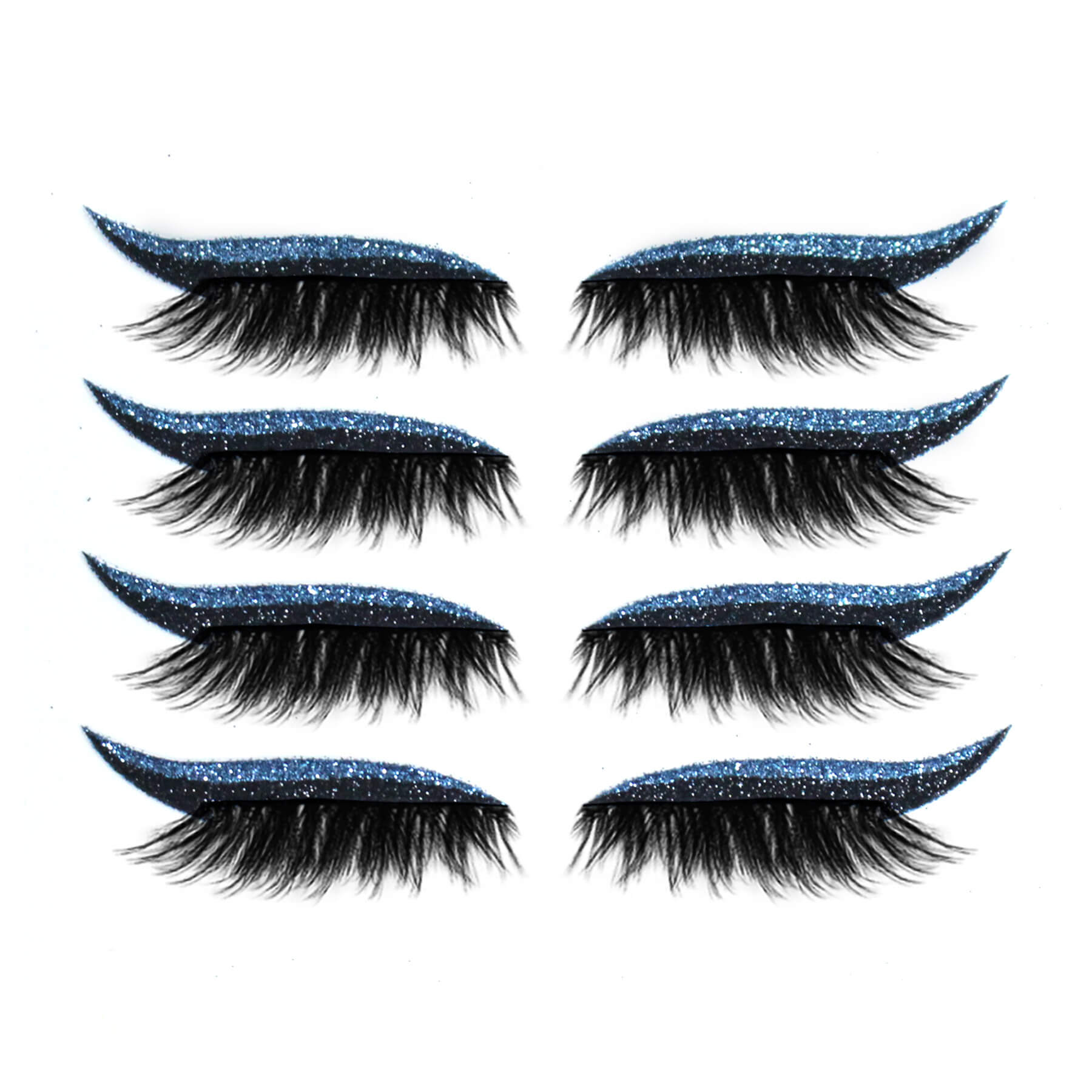 2 in 1 Eye Shadow and Eyelash Stickers with Glitter