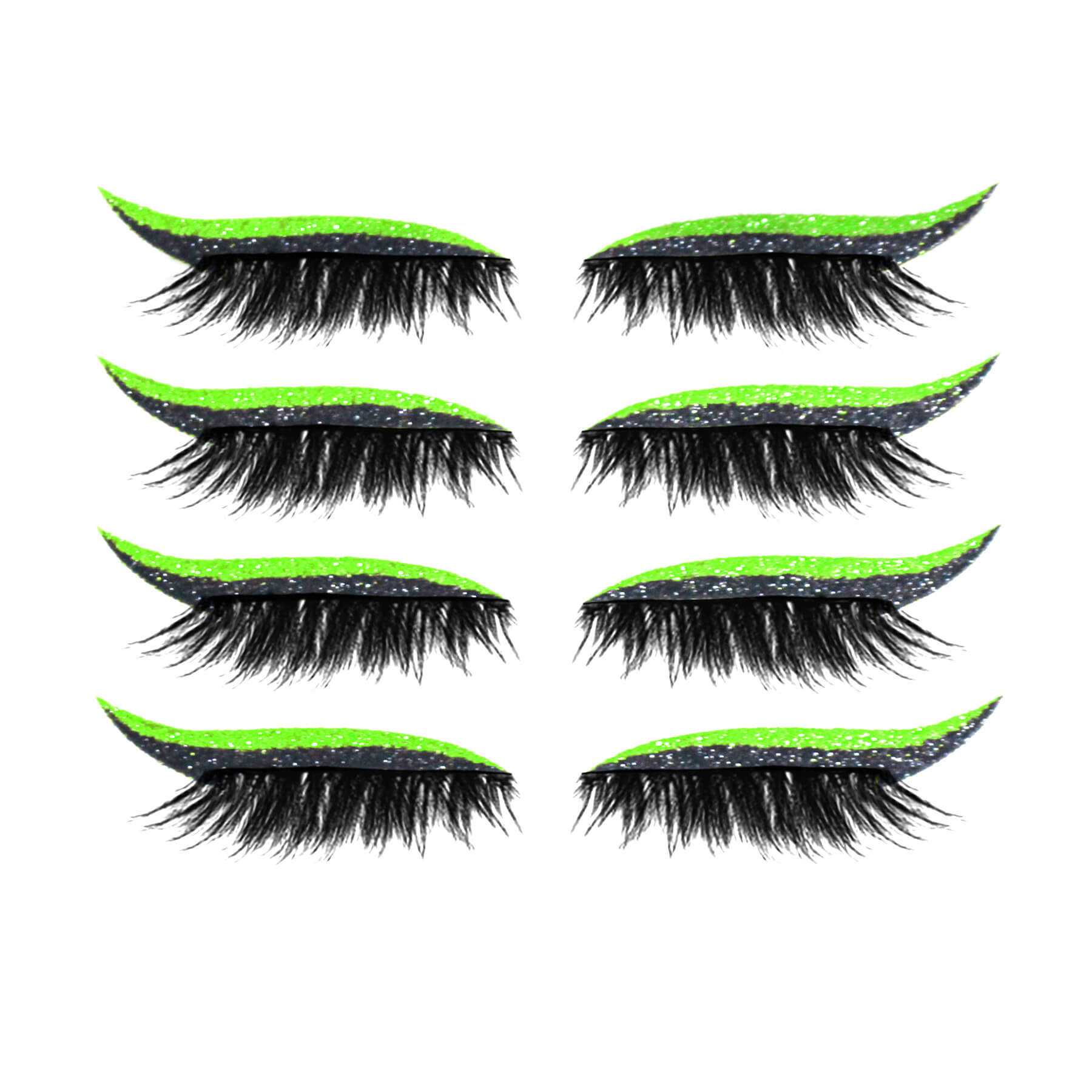 2 in 1 Eye Shadow and Eyelash Stickers with Glitter