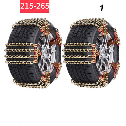 Universal Anti-Skid Snow Chains for Car Tires