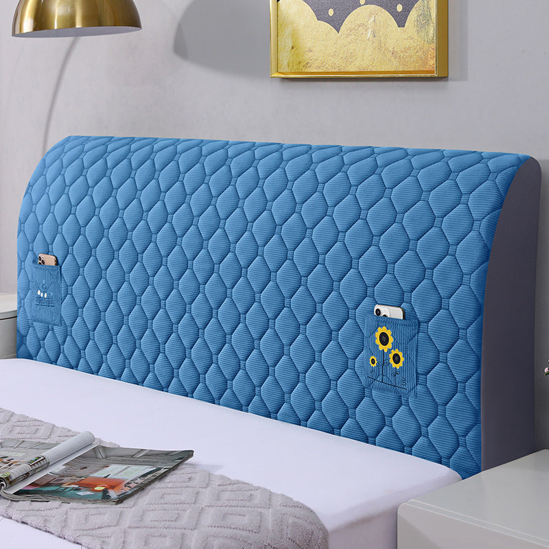 💥Bed Headboard Stretchy Padded Cover