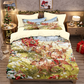 ✨ Festive Christmas 3-Piece Duvet Cover Set - Soft Brushed Polyester with Holiday Patterns for Cozy Seasonal Decor 🛏️❤️