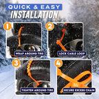 🔥2025 Winter Hot Sale🔥Universal Reusable Anti-skid Nylon Tire Chains