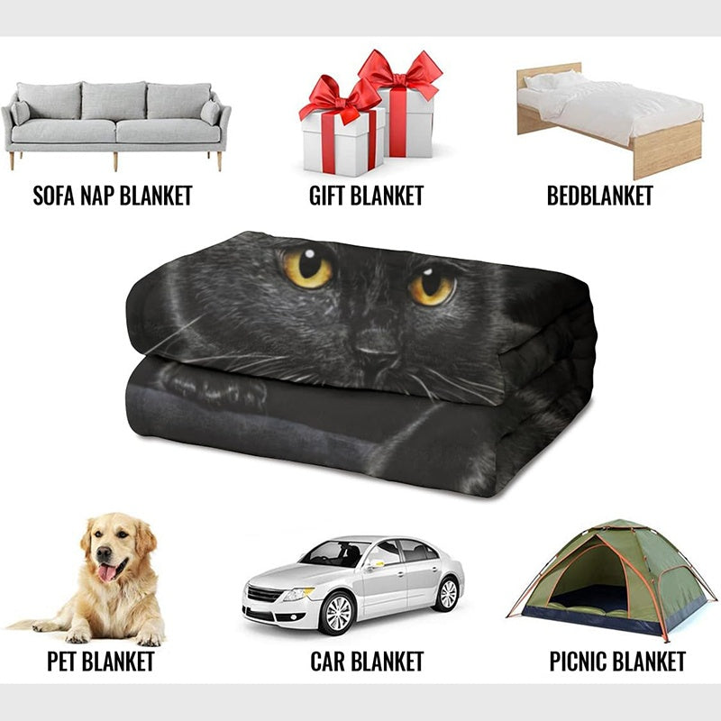 🐱Black Cat All-Season Cozy Blanket