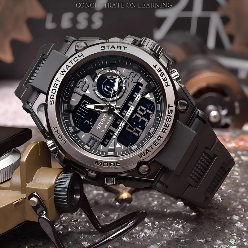 🔥Men's Waterproof Sports Watch with Luminous Display