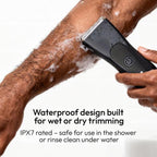 ✂️ Men's Digital Body Trimmer – L-Shaped Safety Blade, LED Display & 90-Min Runtime ✨
