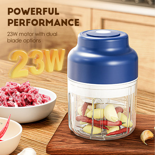 Electric Mini Garlic Chopper Set
