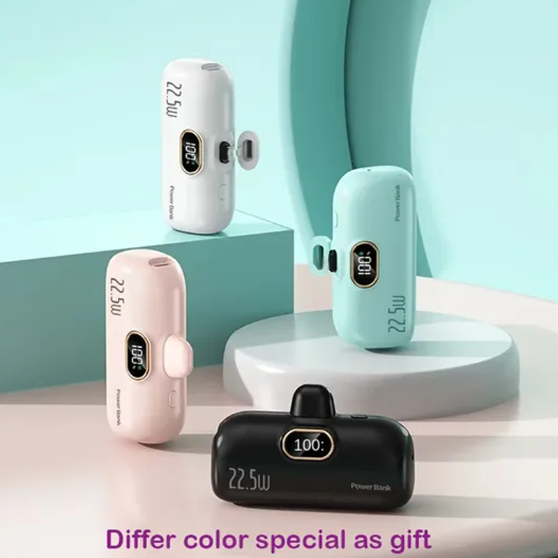 🔋 5000mAh Mini Portable Phone Power Bank