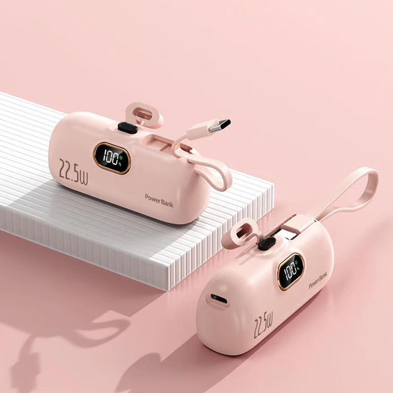 🔋 5000mAh Mini Portable Phone Power Bank