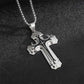 🔥Men's Two-Tone Cross Pendant Necklace