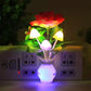 LED Nightlights In The Form Of Simulated Flowers With Intelligent Control For The Bedroom