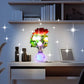 LED Nightlights In The Form Of Simulated Flowers With Intelligent Control For The Bedroom