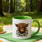 Highland Cow Ceramic Coffee Mug