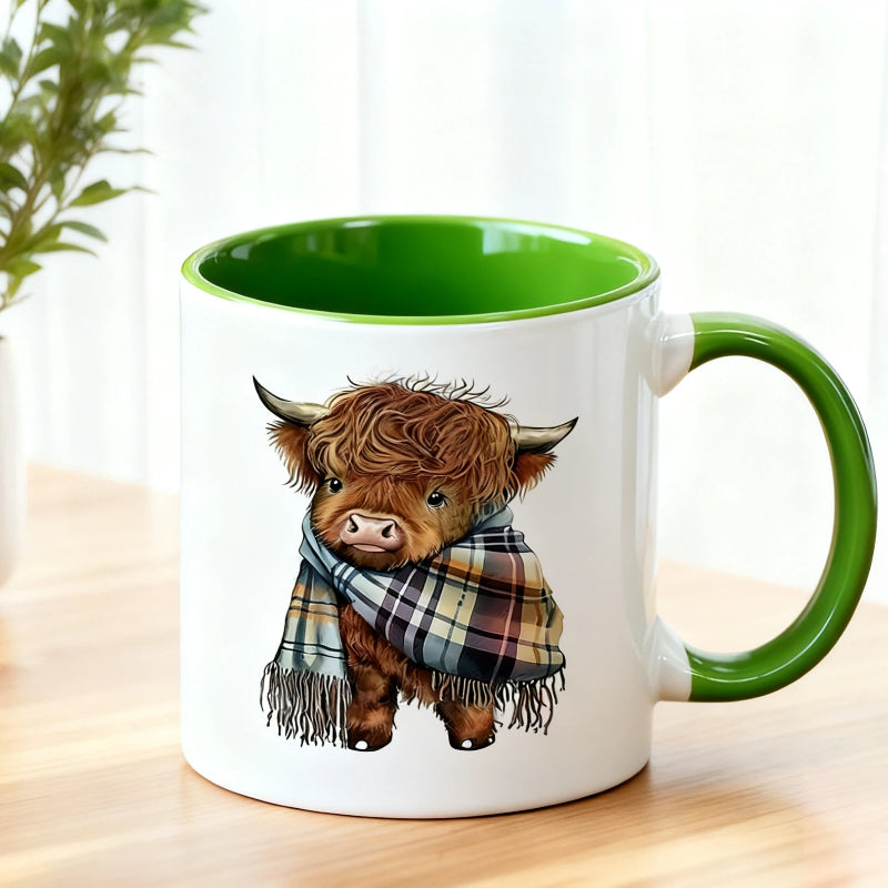 Highland Cow Ceramic Coffee Mug