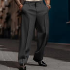 🥳Men's Casual Wide-Leg Pants – Breezy pleated front, easy pull-on style👖