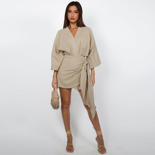 Women's V-Neck Wrap Dress
