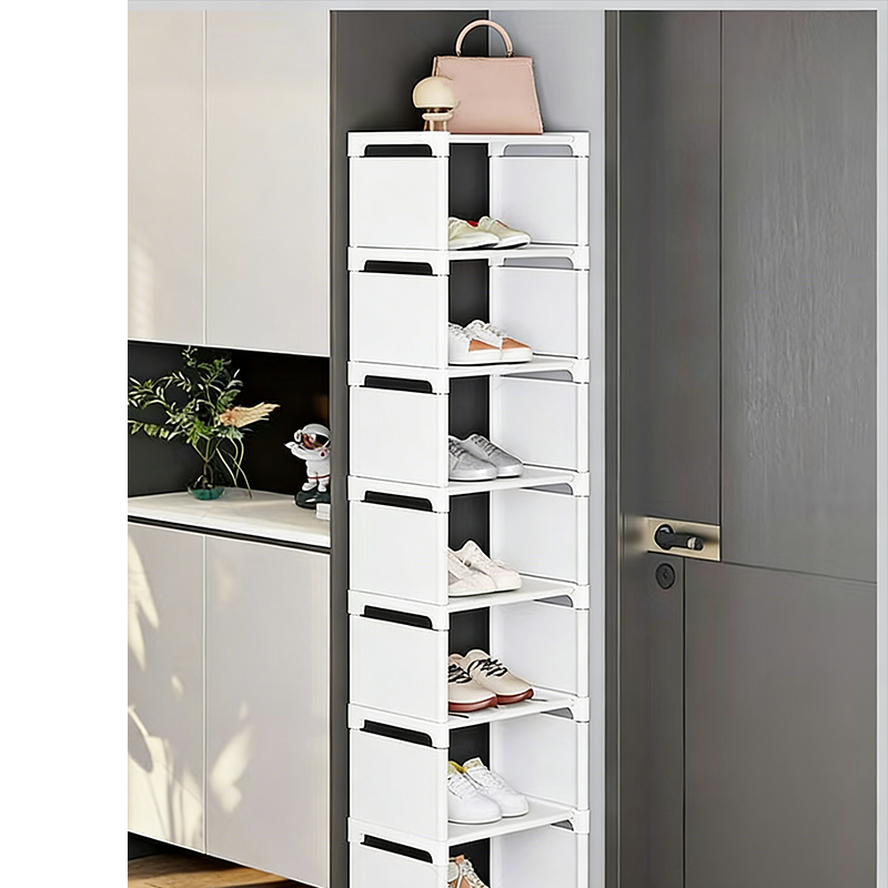 👠🚪 Vertical Shoe Rack for Entryway – Space-Saving, Sturdy Metal Frame & Easy Assembly 👟