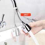 🚿💧 Extended kitchen faucet with a 360° swivel spray head – flexible rinsing & easy cleaning 💦✨ Experience kitchen convenience today!