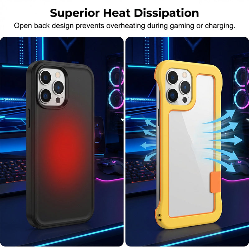 Hollow-Out Heat Dissipation Bumper Case 