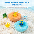 🛁 Natural Bath Bombs for Kids with Mega Bubbles & Surprise Inside 🥚✨