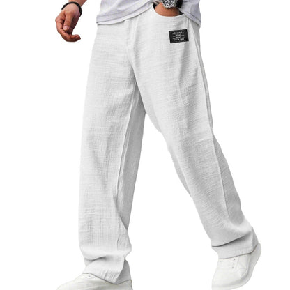 Breathable Straight-Leg Trousers for Men