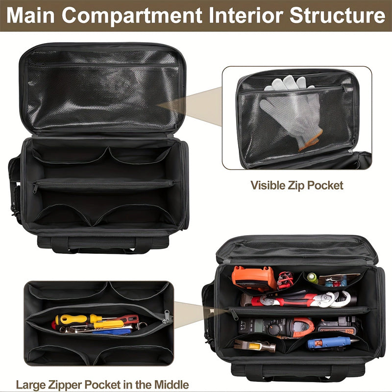 14-Inch Heavy-Duty Canvas Tool Bag