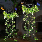 💎SOLAR-POWERED HANGING MILAN GRASS LIGHT! 💎 Lifelike Foliage, Auto On/Off & IP65 Waterproof ✨